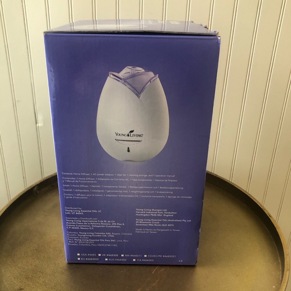 YOUNG LIVING ROSE DIFFUSER PURPLE | NEW IN BOX - Picture 3 of 9